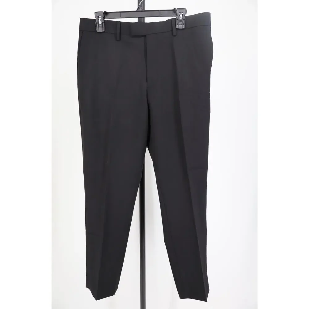 NEW Banana Republic Weave Suit Trousers Dress Pants Men's Black Tailored 34x30